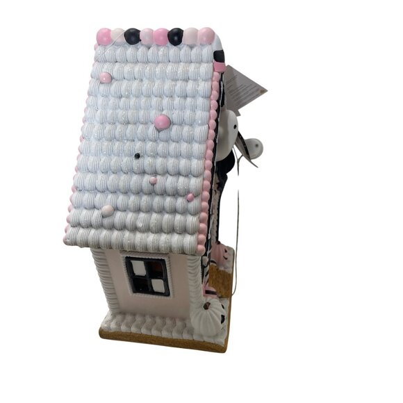 Light-Up Halloween Ghost Haunted House Decor Battery Operated Pink & Black - Picture 4 of 12